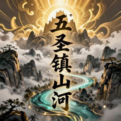 五圣镇山河，王正天词 极宙超然创作-宇宙文化