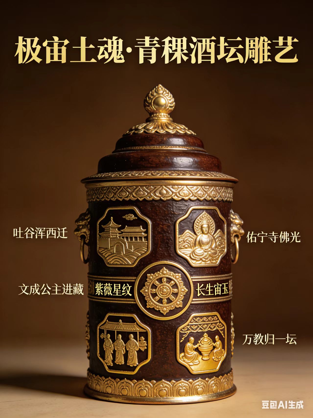 宇宙文化3.13《青海省土族史记》配套文创工艺作品极宙丽英-宇宙文化